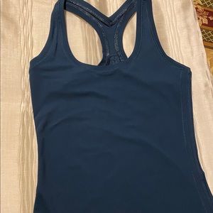 Work out tank, with cute slits on the back side.